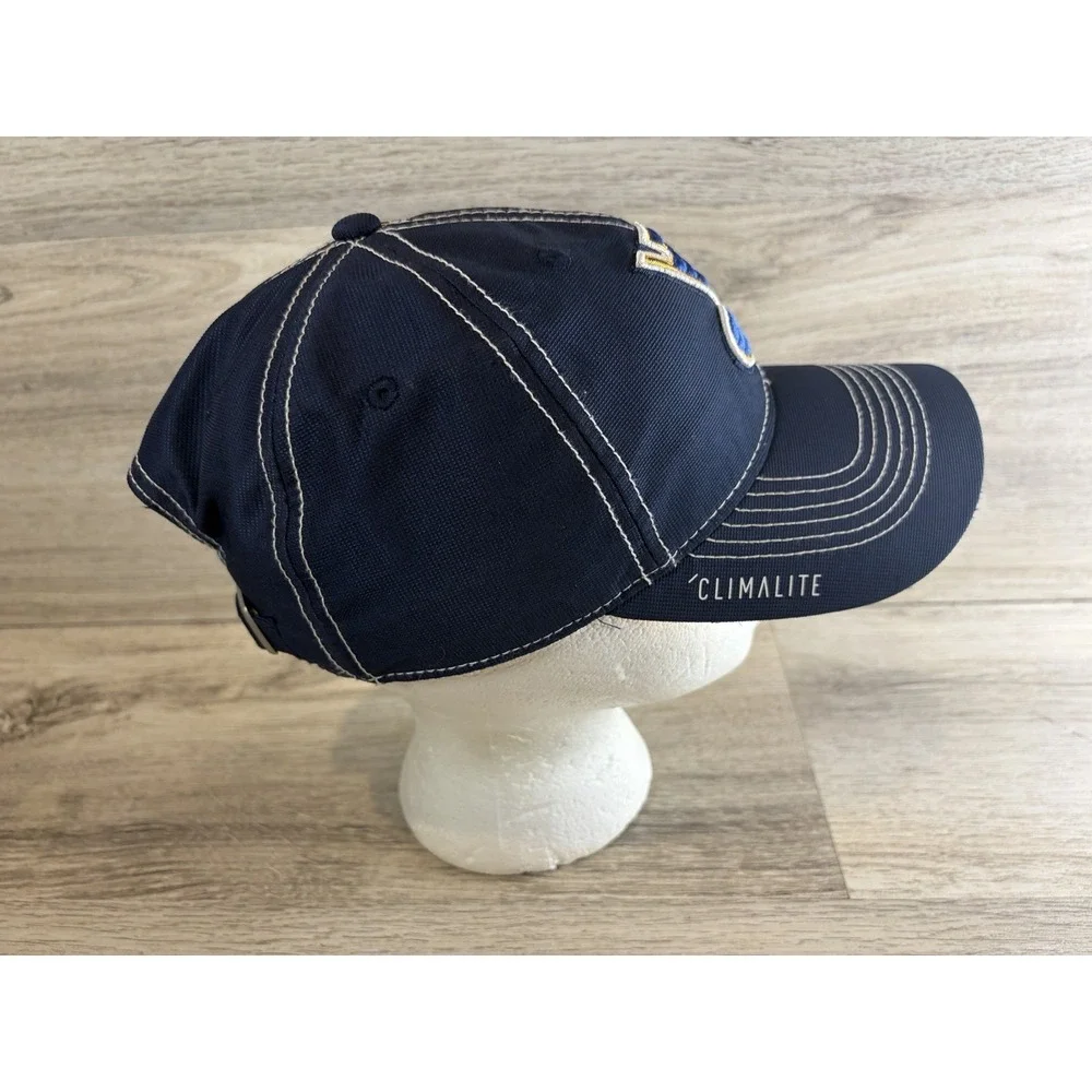 Adidas ClimaLite St Louis Blues Strapback Hat Cap Mens Hockey NHL Adjustable